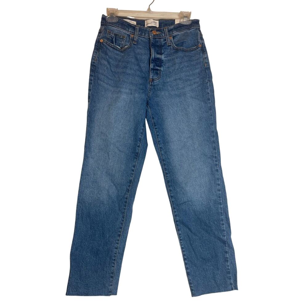 Universal Thread Womens Denim High Rise Jeans Straight Leg Size 4S Blue NWT